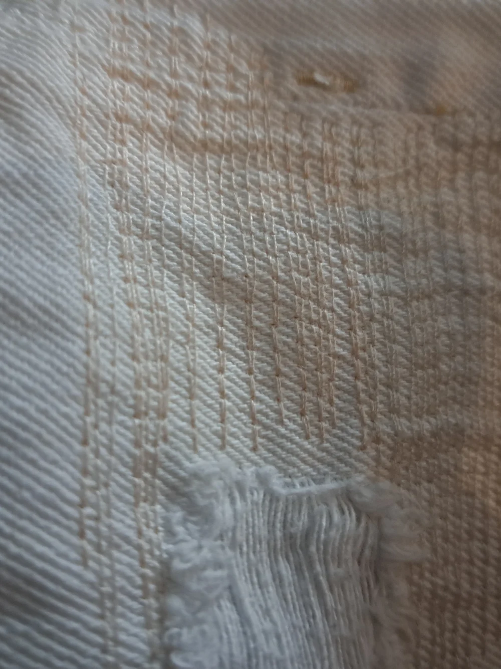 Old Navy White Ultra Blue Mid Rise Denim Shorts - Casual Frayed Hem - Picture 4 of 4